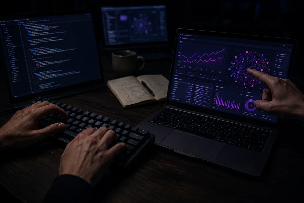 Equipo trabajando sobre dashboards de agentes en producción
